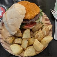 Burger vegana  at Recyclo Bike Cafe in Malaga