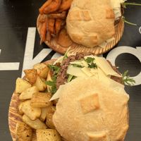 Vegan Burger  at Recyclo Bike Cafe in Malaga