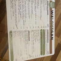 Dedicated vegan menu  at Recyclo Bike Cafe in Malaga