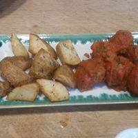 Vegan ball with potato at Recyclo Bike Cafe in Malaga