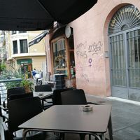 Front of cafe at Recyclo Bike Cafe in Malaga