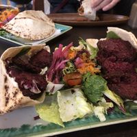 This had tzatiki ... said I was vegan at Recyclo Bike Cafe in Malaga