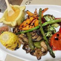 Veggies with romesco sauce at Vegetalia - Born in Barcelona