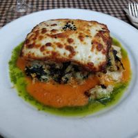 Seitan, tempeh and spinach lasagna at Vegetalia - Born in Barcelona