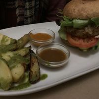Vegan burger  at Vegetalia - Born in Barcelona