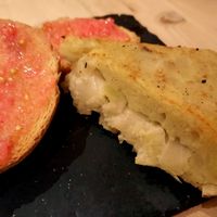 Tortilla (not a great photo, but this was really good) at Vegetalia - Born in Barcelona
