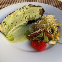 Grilled eggplant appetizer at Vegetalia - Born in Barcelona