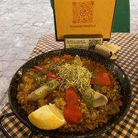 Paella 🥘   at Vegetalia - Born in Barcelona