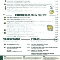 Menu   at Vegetalia - Born in Barcelona