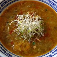 Vegetables and tofu yellow curry at Vegetalia - Born in Barcelona