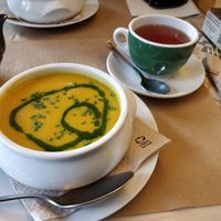 Pumpkin soup at Vegetalia - Born in Barcelona