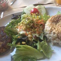 seitan burger!  at Vegetalia - Born in Barcelona