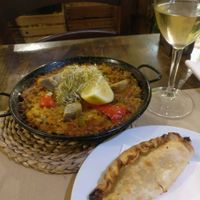 Empanada, paella and Crema Cataluna at Vegetalia - Born in Barcelona