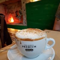 cappuccino at Vegetalia - Born in Barcelona