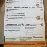 Menu  at Vegetalia - Born in Barcelona