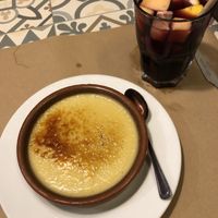 Crema catalana & sangria  at Vegetalia - Born in Barcelona