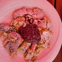 veganer Kaiserschmarrn at Rifugio Vajolet in Vigo Di Fassa
