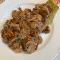 Crepe vegana ripiena di spinaci e funghi at Rifugio Vajolet in Vigo Di Fassa