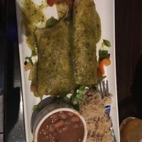 Veggie Enchiladas made vegan at Camino Real Kitchen and Tequila in Bakersfield