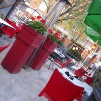 Restaurant terrace at Les Delices d'Ariana in Quebec