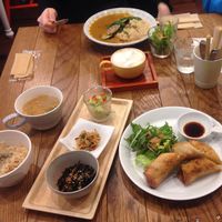 lunch set  at Apprivoiser Whole Food Cafe in Kyoto