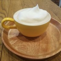 soy latte at Apprivoiser Whole Food Cafe in Kyoto