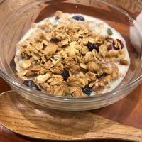Vegan granola bowl...delicious! at Apprivoiser Whole Food Cafe in Kyoto