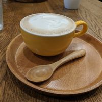 Cafe au lait at Apprivoiser Whole Food Cafe in Kyoto