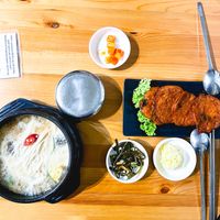 Tofu stew with kimchi pancake at The Boneless Kitchen - 无骨厨房 in Central Singapore