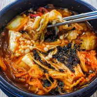 Kimchi Jjigae must try at The Boneless Kitchen - 无骨厨房 in Central Singapore