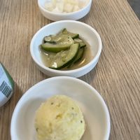 Side dishes - cucumber was a bit strange   at The Boneless Kitchen - 无骨厨房 in Central Singapore