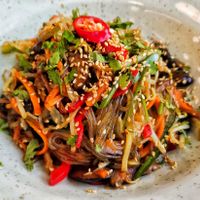Japchae 잡채
Light yet tasty, generous portion, recommended. at The Boneless Kitchen - 无骨厨房 in Central Singapore