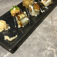 Seaweed tofu and plant unagi roll  at elemen 元素 - Millenia Walk in Central Singapore