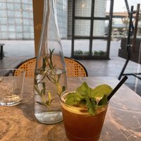 Peach drink  at elemen 元素 - Millenia Walk in Central Singapore