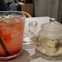 Strawberry Basil Lemonade and tea at elemen 元素 - Millenia Walk in Central Singapore