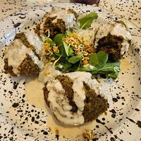Falafel at Casa Munay in Buenos Aires