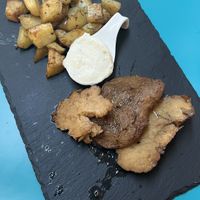 Seitan steak with potatoes  at Cavoli Nostri in Naples