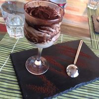 Incredible vegan tiramisu  at Cavoli Nostri in Naples