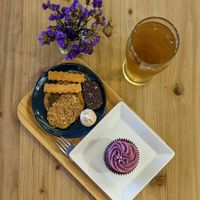Cookies, cupcake and tea at Green Bakery in Taipei