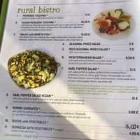 Menu at Orti di Mare in Capoliveri