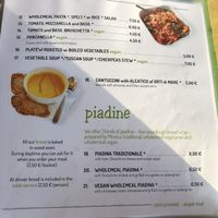 Menu at Orti di Mare in Capoliveri