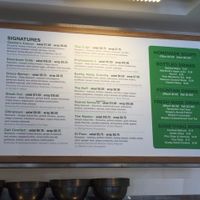 suggested options at Simply Salad in Santa Monica