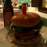 huge burger at The V Factor in Lanzarote