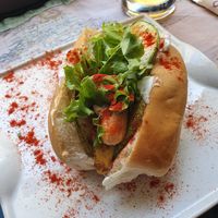The vegan hound dog 😍 at The V Factor in Lanzarote