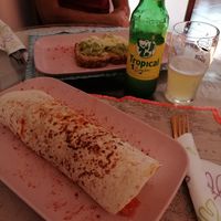 Tofu wrap at The V Factor in Lanzarote