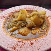 Eggplant stew at The V Factor in Lanzarote