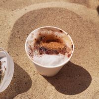 Soy cappacino at The V Factor in Lanzarote