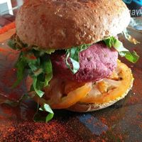 burger at The V Factor in Lanzarote