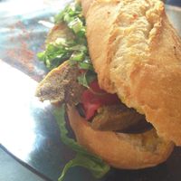 Seitan bocadillo at The V Factor in Lanzarote