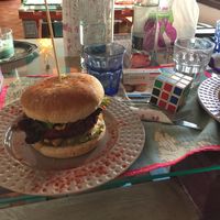 Amazing burger! at The V Factor in Lanzarote